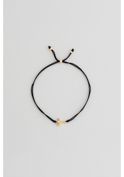 So Chic Minimal Stil 18 Ayar Sarı Altın Kaplama Ayarlanabilir Gümüş Bileklik