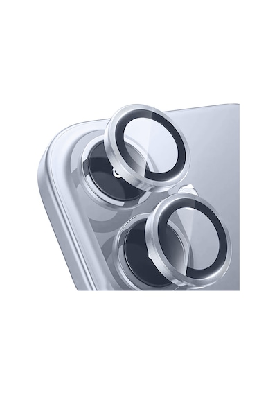 Apple Uyumlu iPhone 17 Zore Mikro Kamera Lens Koruyucu Gümüş