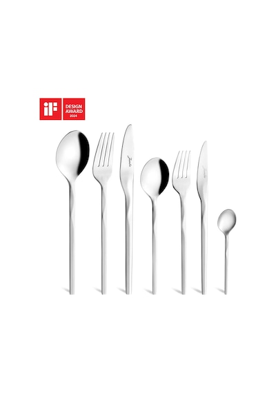 Jumbo Fluctus 84 Parça 12 Kişilik Çelik Çatal Kaşık Bıçak Takımı Çelik