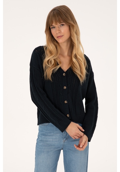 U.s. Polo Assn. Kadın Lacivert Hırka Triko 50309657-vr033 Lacivert