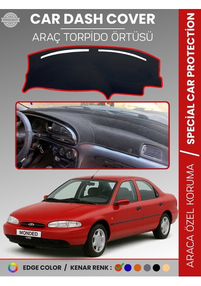 Ford Mondeo 2000-2007 Torpido Örtüsü Ön Göğüs Torpido Koruma Tam Uyum Kaymaz Kolay Montaj - 676 Stiloto
