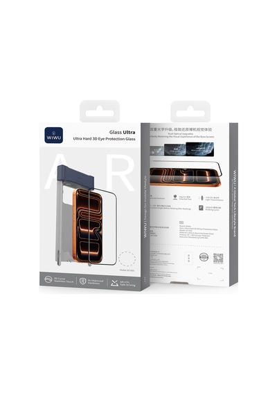 İphone 17 Pro Max Wiwu Gt-033 Glass Ultra Serisi 3d Ar Ekran Koruyucu Cam Uygulama Aparatı Şeffaf