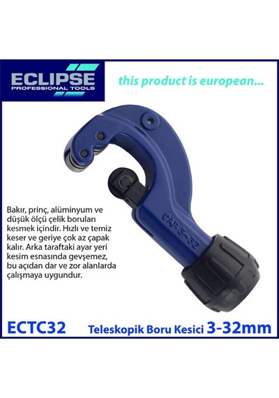 Eclipse Ectc32 Teleskopik Boru ve Kablo Kesci 3-32 MM