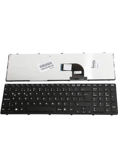 Sony Uyumlu Vaio Sve15 Çerçeveli Klavye Siyah V1