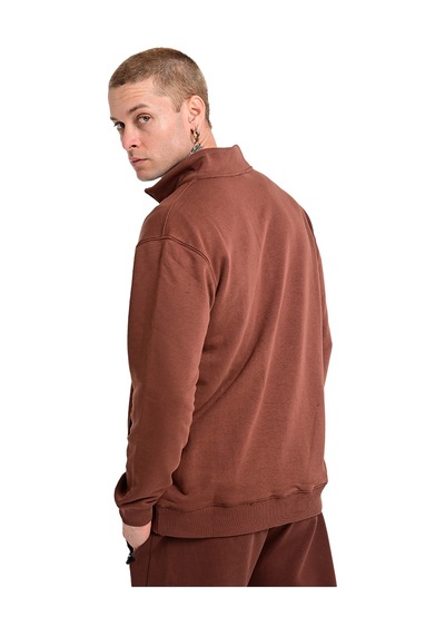 Sportive Badajoz Erkek Kahverengi Günlük Stil Sweatshirt 24ke016-khve Kahverengi