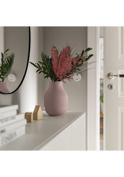 Ikea Gradvis Seramik Vazo 21 Cm Pembe