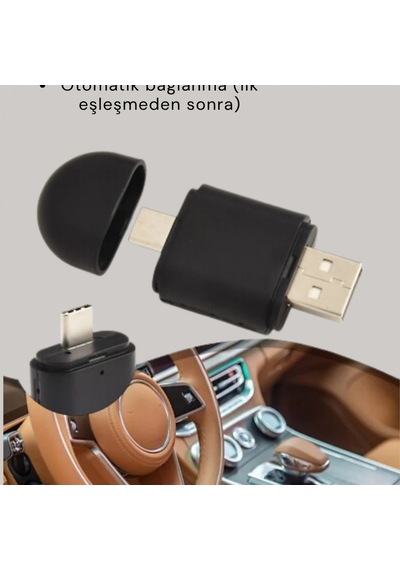 Kablosuz Carplay Ve Android Auto Adaptörü Usb-a & Type-c, Bluetooth 5.4, Wi-fi 6