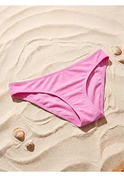 Lcw Dream Pembe Düz Raşel Kumaş Kadın Bikini Alt