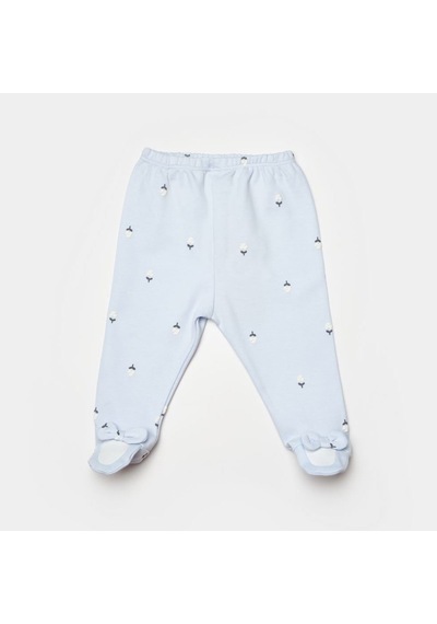 Biorganic Love Floral Bebek Pantolonu 57940 Ekru - Lila