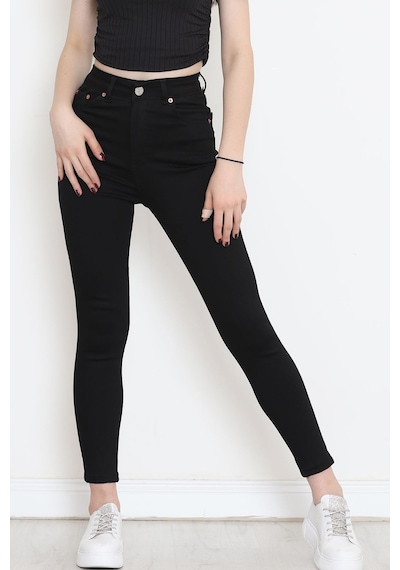 Mokashopin - Dar Paça Kot Pantolon Siyah - 18223.1431. 001