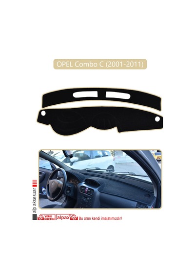 Opel Combo C 2001-2011 Torpido Koruma Halısı Bej Kenar