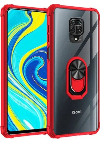 Xiaomi Redmi Note 9S Kılıf Mola Kenar Ve Yüzük Kısımları Renkli