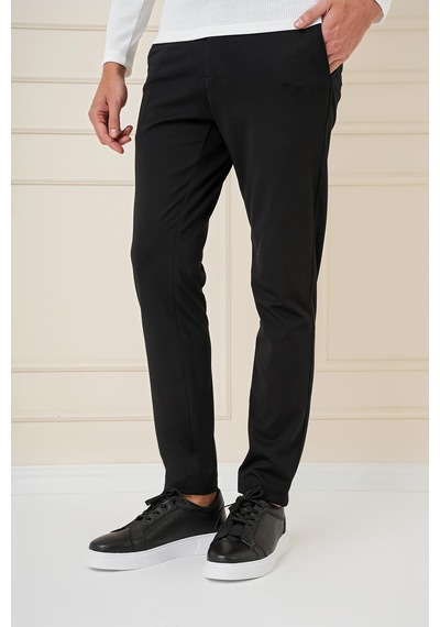Efor P 1163 Slim Fit Siyah Klasik Pantolon Siyah
