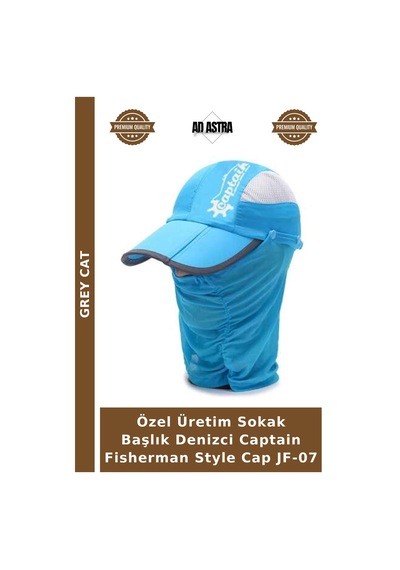 Grey Cat Özel Üretim Sokak Başlık Denizci Captain Fisherman Style Cap Jf-07 Çok Renkli