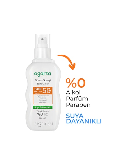 Spf 50+ Yüz Ve Vücut Güneş Koruyucu Sprey 200 Ml Spf 50+ Yüz Ve Vücut Güneş Koruyucu Sprey 200 Ml