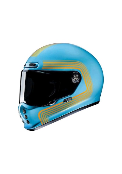 Kask Hjc V10 Kask Fonı Mc27 Mavi