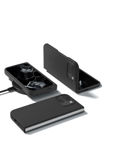 Google Pixel 9 Pro Fold İçin Mat Yüzey Sert Plastik Kılıf-al8848