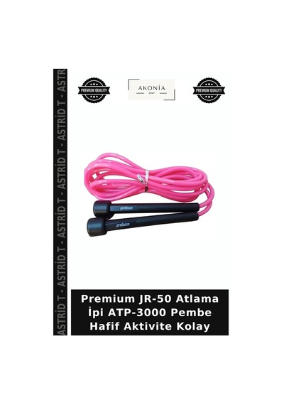 Premium Jr-50 Atlama İpi Atp-3000 Pembe Hafif Aktivite Kolay