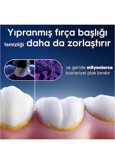 Oral-B iO Radiant White Beyaz Diş Fırçası Yedek Başlığı 4 Adet