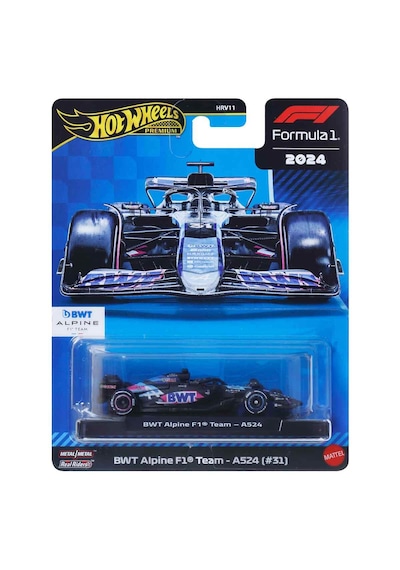 Hot Wheels Premium Formula 1 Yarış Arabası Tekli Paket Hrv11 - Jbm09 Bwt Alpine F1 Team