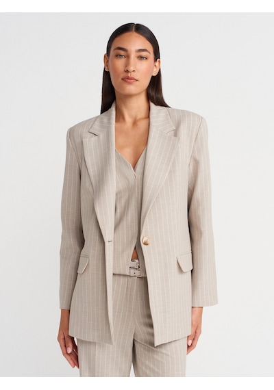 Dilvin 60768 Blazer Ceket-taş Taş