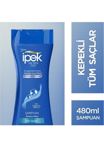 İpek Kepeğe Karşı Etkili Tüm Saçlar için Şampuan 480 ML