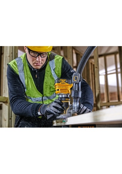 Dewalt DCW604N 18V XR Kömürsüz 8 MM Çift Tabanlı Freze Aküsüz