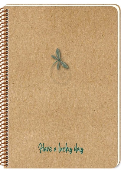 A5 Lucky Yusufçuk Noktalı Defter 80 Yaprak Kraft