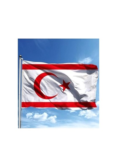 Zc Bayrak Kıbrıs Milli Gönder Bayrağı 100x150 Cm Raşel Dijital Baskı Diğer