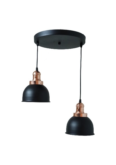 Rys Retro Metal 2 Li Dekoratif Rustik Sarkıt Avize Çap:30 Cm Beyaz