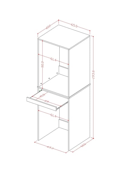 Asra Trend Çamaşır ve Kurutma Makinesi Dolabı BD05 %100 MDF Çekmeceli Raf Antrasit Asra Trend Çamaşır ve Kurutma Makinesi Dolabı BD05 %100 MDF Çekmeceli Raf Antrasit