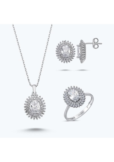 Altınbaş Altın Üçlü Oval Set Utkss0072-24875-set