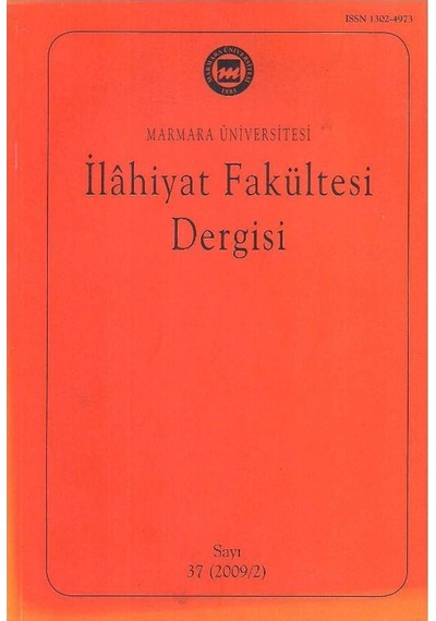 Ilahiyat Fakültesi Dergisi Sayı 37 - Yıl 2009 - Şubat