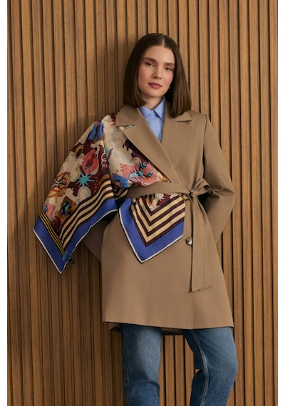 Aker Cotton Trençkot Vizon Vizon