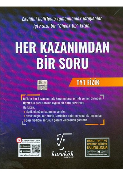 Karekök Tyt Fizik Her Kazanımdan Bir Soru Karekök Yayınları