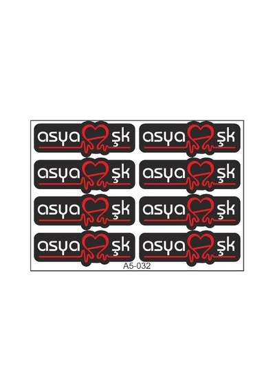 A5 Sticker 044 Tek Paket Çoklu Sticker Standart