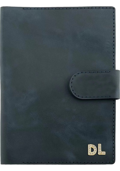 A5 Defter Ve Ajanda Kılıfı - %100 Rainbow Deri - Ko10001 - Lacivert Lacivert