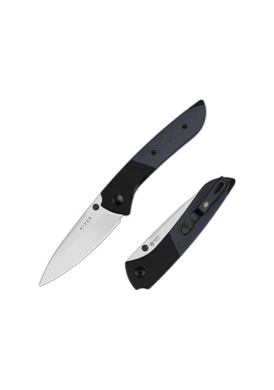 Kizer Spitfire 14c28n Aluminum & Richlite Blue Canyon Kizerv 3690a2 Kamp Çakısı Kum