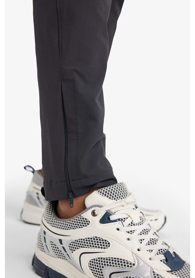 Defacto Defactofit Slim Fit Dar Kesim Çift Cepli Fermuarlı Paça Dokuma Jogger B2780ax25auar231 Antrasit