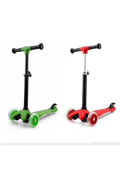 Mını Scooter Rıden Shıne Işıklı Scooter 55x57-64-71cm Fosforlu Renkli +2 Yaş - 40kg Max Taşıma Herhangi Bir Renk Gönderilir Çok Renkli