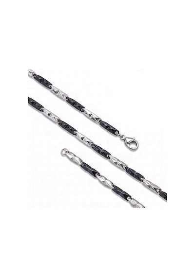 Beycen Aksesuar Baklava Desenli Kibrit Erkek Çelik Kolye 3mm 55cm Üç Renkli 3902eck054 Çok Renkli
