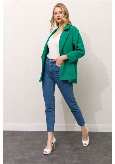Viking S Line Ara Mavi Mom Jean Comfort Likralı Esnek Kot Model Orta Mavi