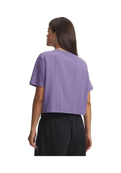 Under Armour Rival Boxy Solid Kadın Mor Tişört