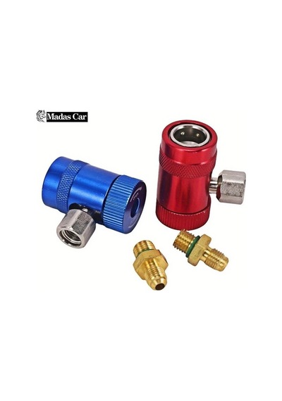 Dashanshop Land Rover Jaguar R1234yf Klima Kompresör Bağlantı Seti Kırmızı Mavi Manifold