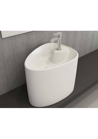 Bocchi Etna 1343-A01-0126 Tezgah Üstü Monoblok Lavabo Beyaz 1466841