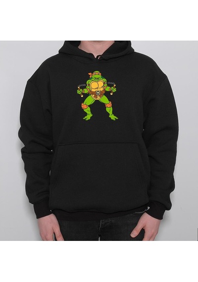Ninja Kaplumbağalar Michaelangeloninja Turtles Sweatshirt Unisex Kapüşonlu Hoodie 001
