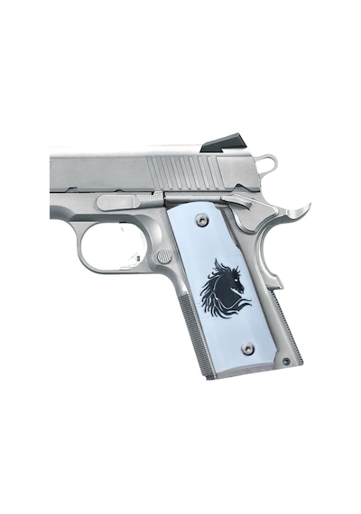 Rigor Universe Colt 1911 Uyumlu Tabanca Kabzası Petg 3d Baskı At Figürlü Beyaz