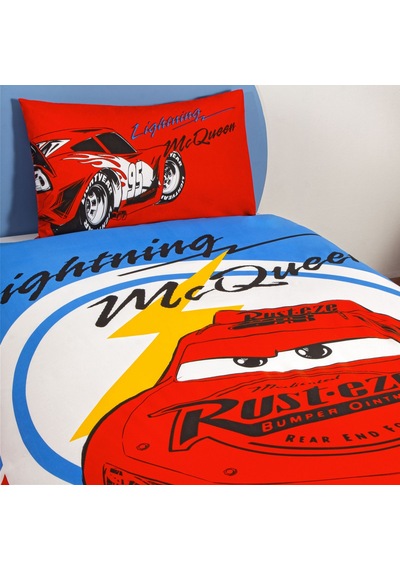 Taç Lisanslı Disney Cars Mcqueen Tek Kişilik Pamuk Nevresim Takımı 000000001000050247 Çok Renkli