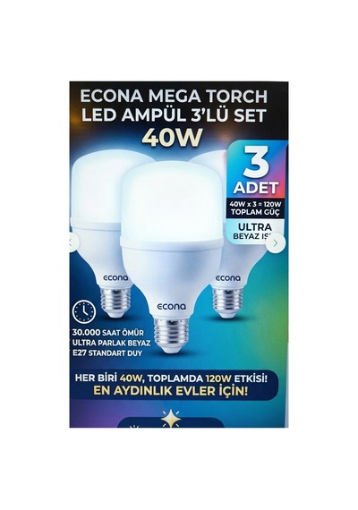 40w Torch Ampul Beyaz Işık