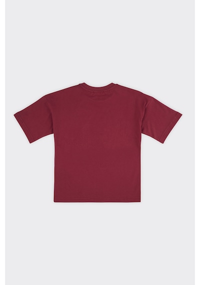 Unisex Çocuk Kısa Kollu Bordo Tişört 3886876 9931BK05001